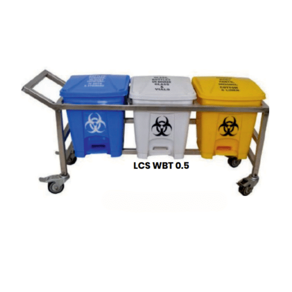 Waste Bin Trolley 3 Bin