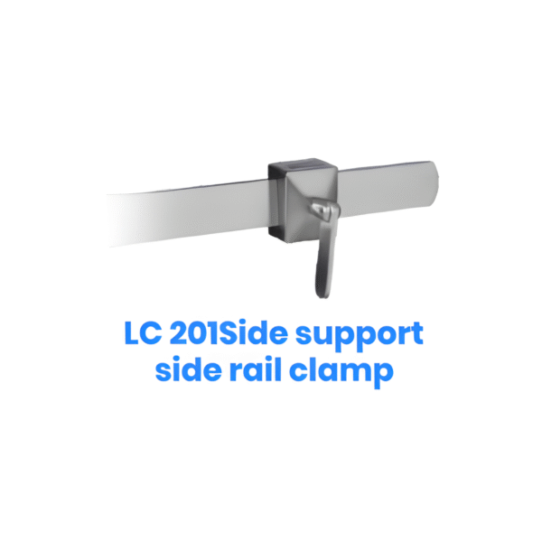 Side support side rail clamp