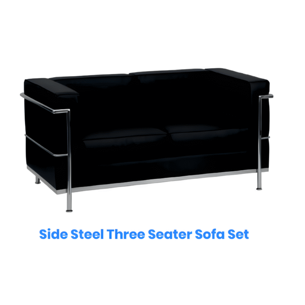 3 Seater Side Steel Sofa Set